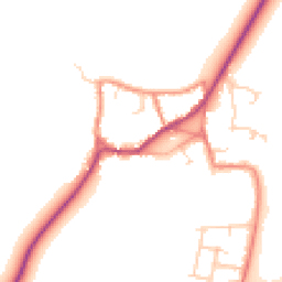 Daytime road noise heatmap for DN14 8EU