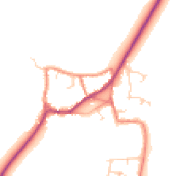 Daytime road noise heatmap for DN14 8QA