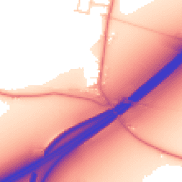 Daytime road noise heatmap for DN14 8QD