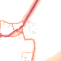 Daytime road noise heatmap for DN14 8TL
