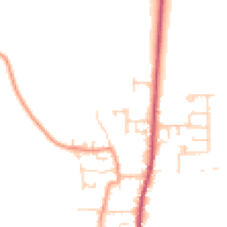 Daytime road noise heatmap for DN14 9FQ