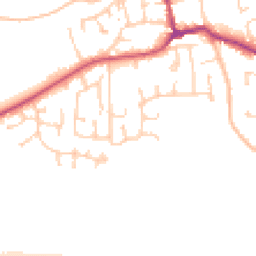 Daytime road noise heatmap for DN14 9HR