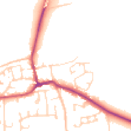 Daytime road noise heatmap for DN14 9HZ