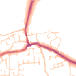 Daytime road noise heatmap for DN14 9JD