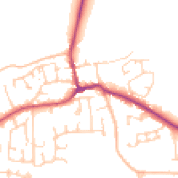 Daytime road noise heatmap for DN14 9JQ