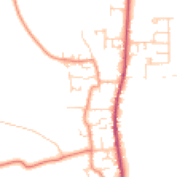 Daytime road noise heatmap for DN14 9NY