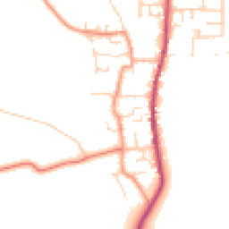 Daytime road noise heatmap for DN14 9PH