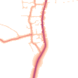 Daytime road noise heatmap for DN14 9QS