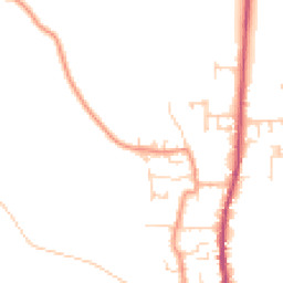 Daytime road noise heatmap for DN14 9RR
