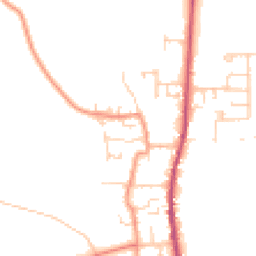 Daytime road noise heatmap for DN14 9RY