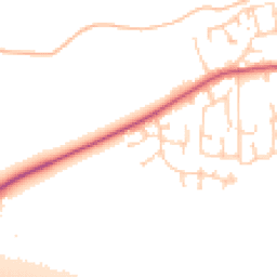 Daytime road noise heatmap for DN14 9TD