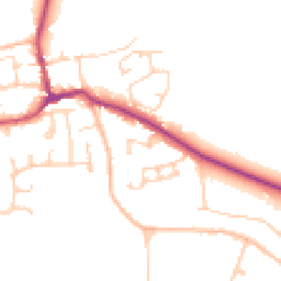 Daytime road noise heatmap for DN14 9TL