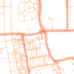 Daytime road noise heatmap for DN15 6AZ