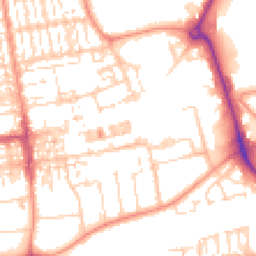 Daytime road noise heatmap for DN15 6LX