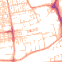Daytime road noise heatmap for DN15 6NE