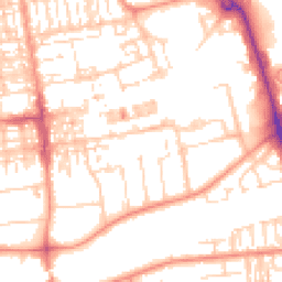 Daytime road noise heatmap for DN15 6RY