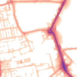 Daytime road noise heatmap for DN15 6SW