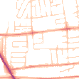 Daytime road noise heatmap for DN15 7DY