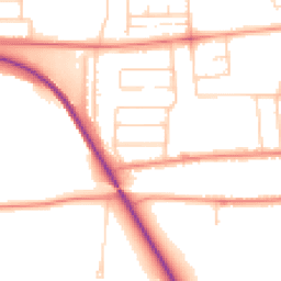 Daytime road noise heatmap for DN15 7HG