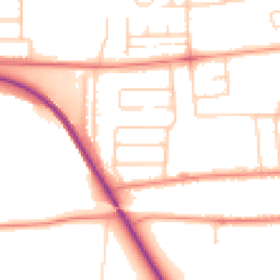 Daytime road noise heatmap for DN15 7HH