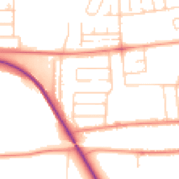 Daytime road noise heatmap for DN15 7HL