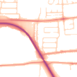 Daytime road noise heatmap for DN15 7HT