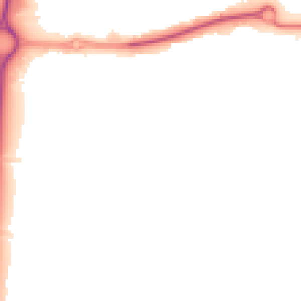 Night-time road noise heatmap for DN15 7UP