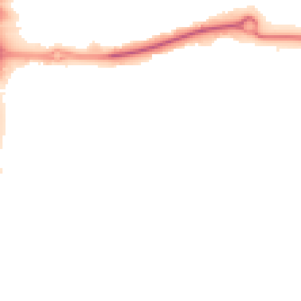 Night-time road noise heatmap for DN15 7UR