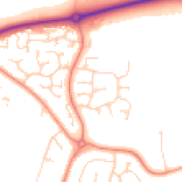 Daytime road noise heatmap for DN15 8EH