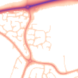 Daytime road noise heatmap for DN15 8EN