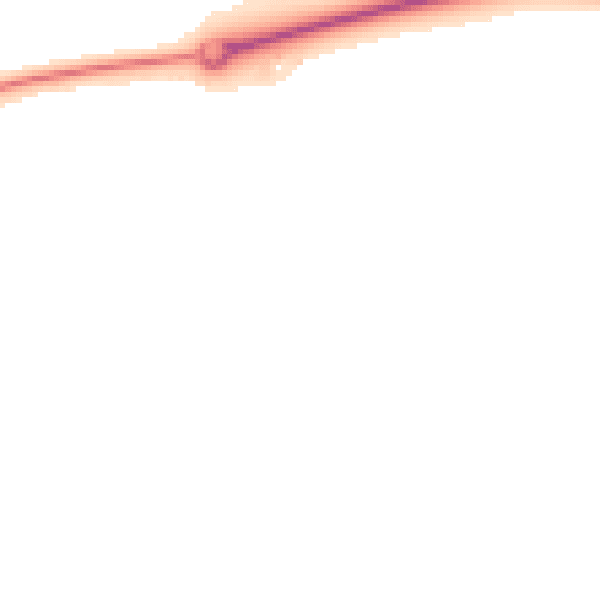 Night-time road noise heatmap for DN15 8EN