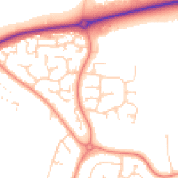 Daytime road noise heatmap for DN15 8ER