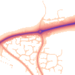 Daytime road noise heatmap for DN15 8PP