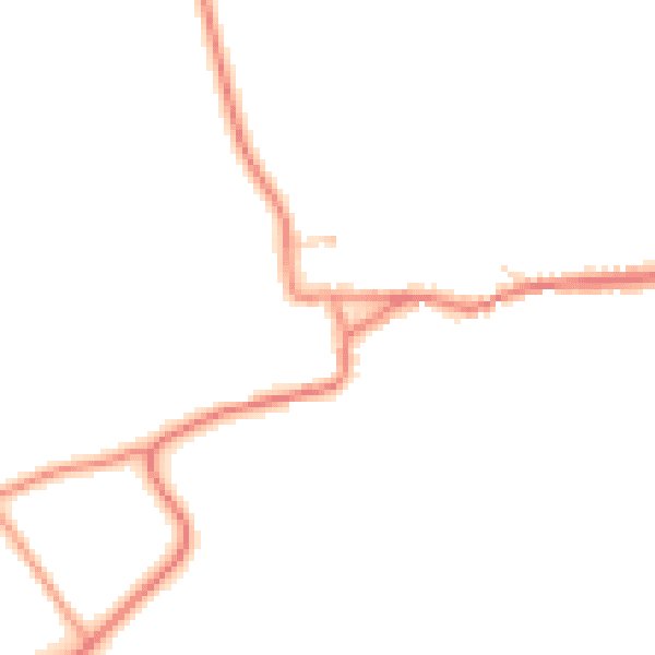 Daytime road noise heatmap for DN15 8RP