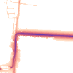 Daytime road noise heatmap for DN15 8TG