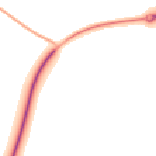 Night-time road noise heatmap for DN15 8UN