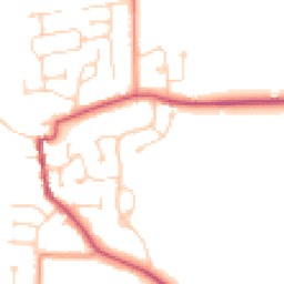 Daytime road noise heatmap for DN15 9EL