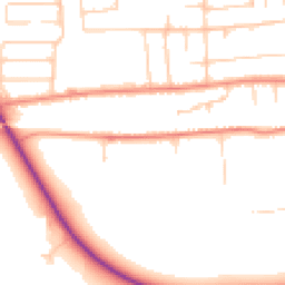 Daytime road noise heatmap for DN17 1AF