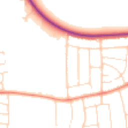 Daytime road noise heatmap for DN17 1AS