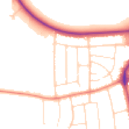 Daytime road noise heatmap for DN17 1BB