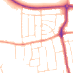 Daytime road noise heatmap for DN17 1BH