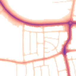 Daytime road noise heatmap for DN17 1BQ