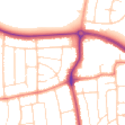 Daytime road noise heatmap for DN17 1BZ