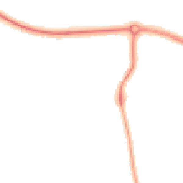 Night-time road noise heatmap for DN17 1DL