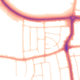 Daytime road noise heatmap for DN17 1DN