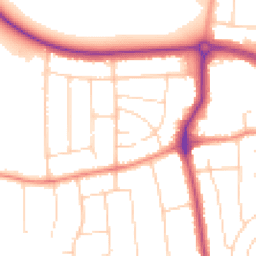 Daytime road noise heatmap for DN17 1DW