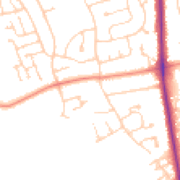 Daytime road noise heatmap for DN17 2AT