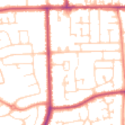 Daytime road noise heatmap for DN17 2DD