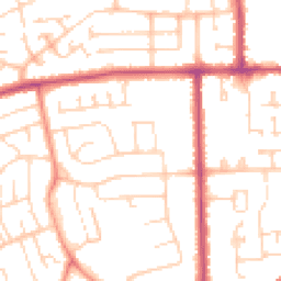 Daytime road noise heatmap for DN17 2DT