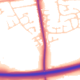 Daytime road noise heatmap for DN17 2GA